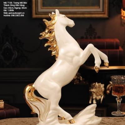 TƯỢNG MÃ ĐÁO THÀNH CÔNG MEN VÀNG